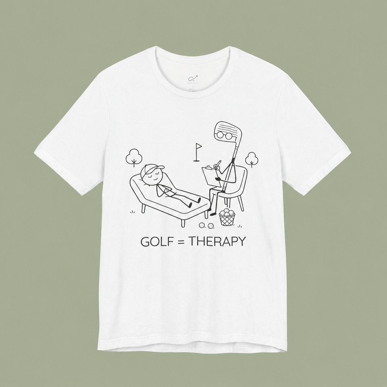Golf = Terapia Camiseta