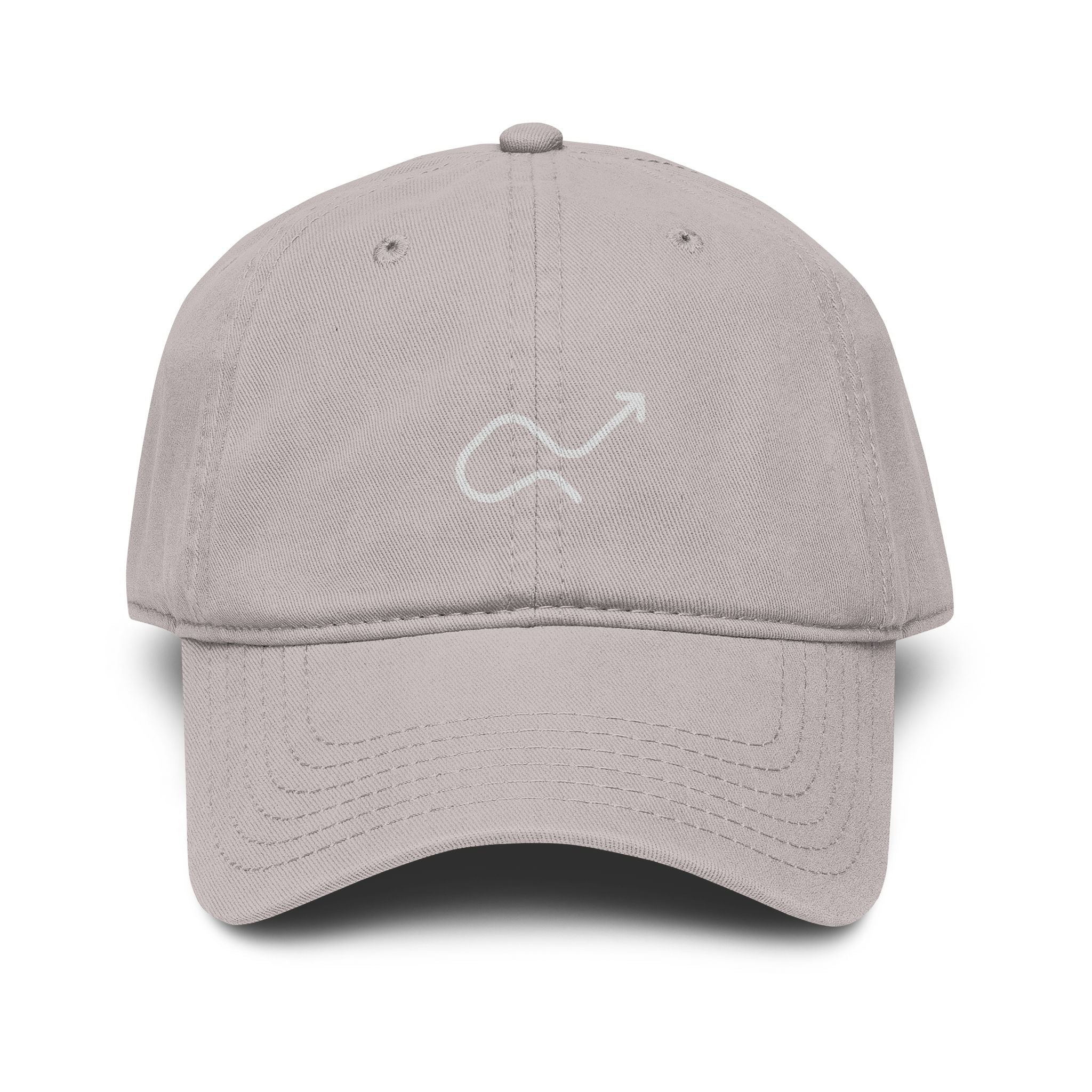 Gorra de béisbol lavada con el logo de Skip the Manual
